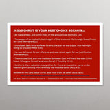 Jesus Christ: Your Best Choice Tract (Package of 100)